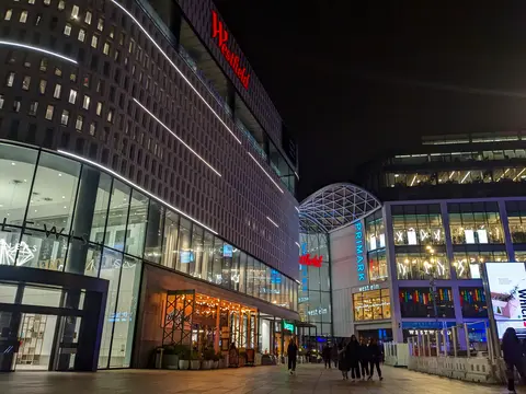 Westfield at night